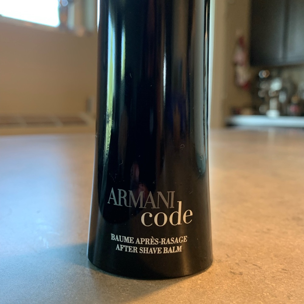 Armani Code After Shave Balm glass bottle mens aftershave discontinued rare mens
